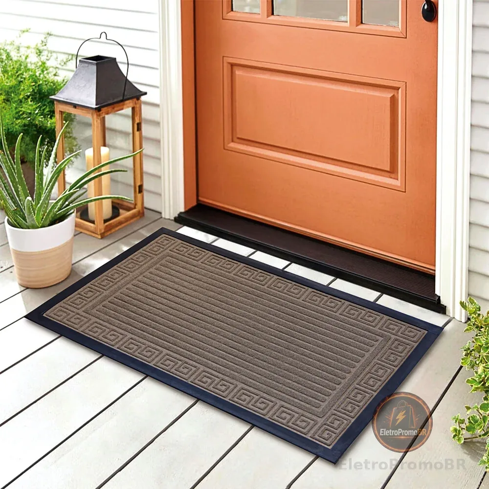 Tapete Capacho Porta Entrada 45x75 / 40x60 Borracha Antiderrapante Decorativo