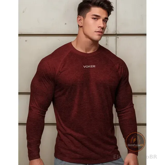 Camiseta Raglan Térmica Segunda Pele Proteção Uv Dry Fit