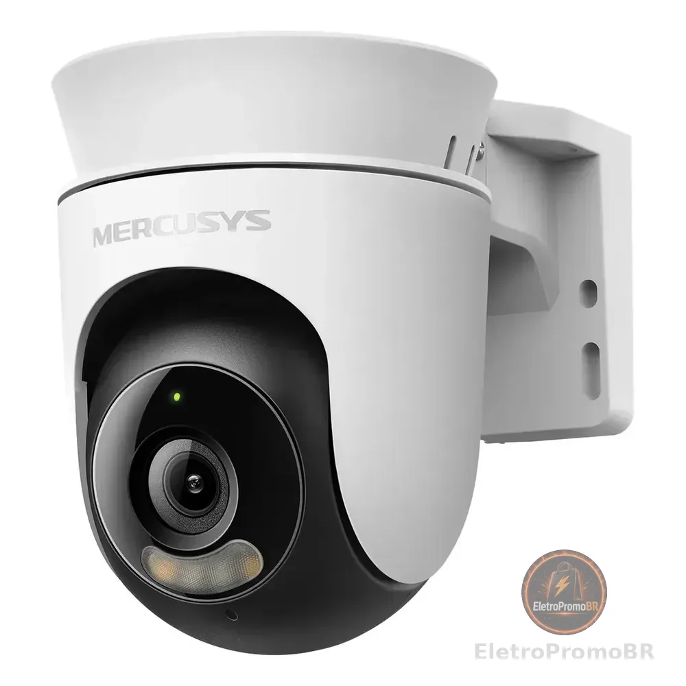 Mercusys Mc510 Câmera Segurança Wifi 2k 360° Externo Por Tp-link Branco