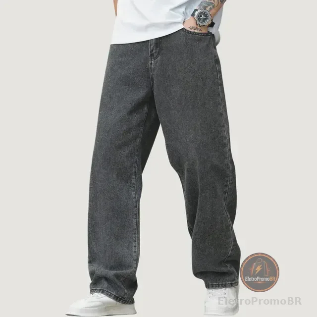 Calça Balão Calca Jeans Masculina Bag Boca Larga Streetwear