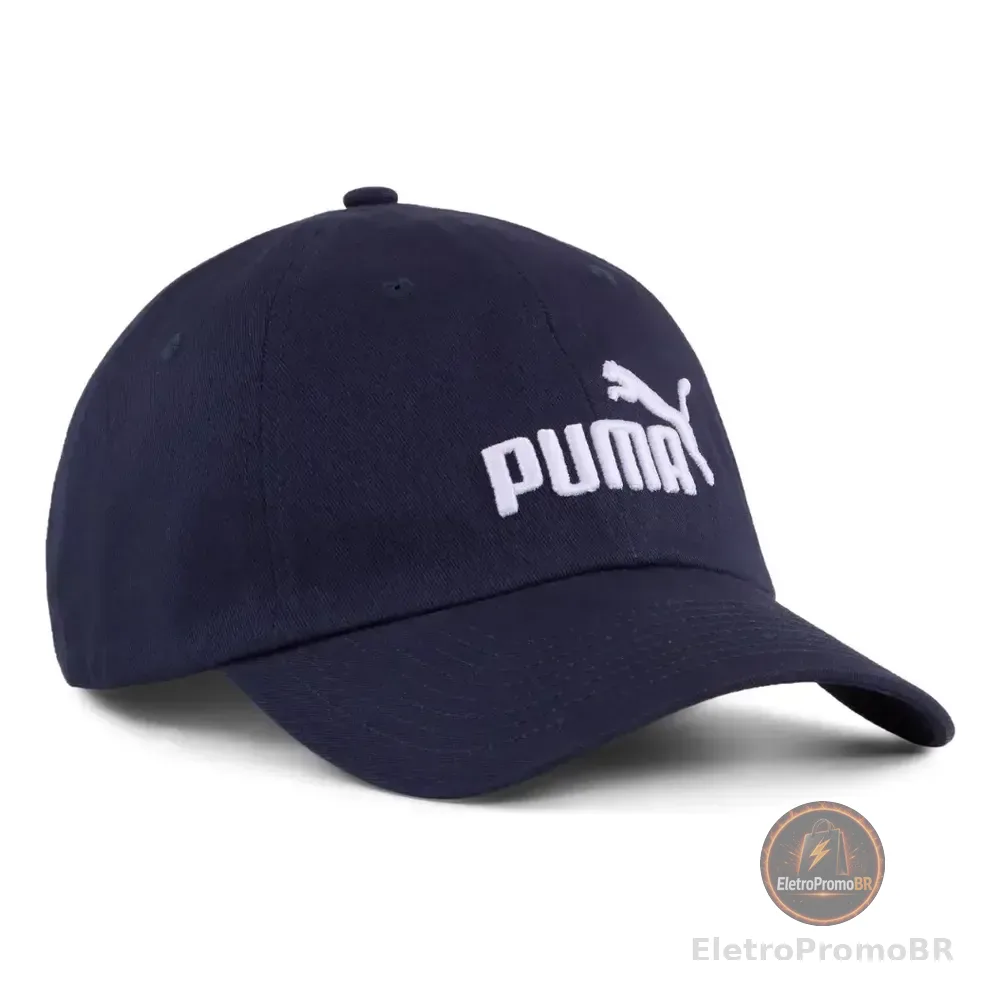 Boné Masculino E Feminino Ess No.1 Logo Baseball Azul Marinho Puma Único Liso