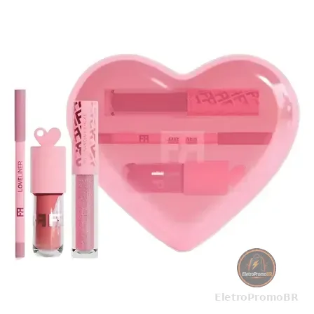 Kit Fran Love Kit Gloss Labial E Lápis Labial By Franciny