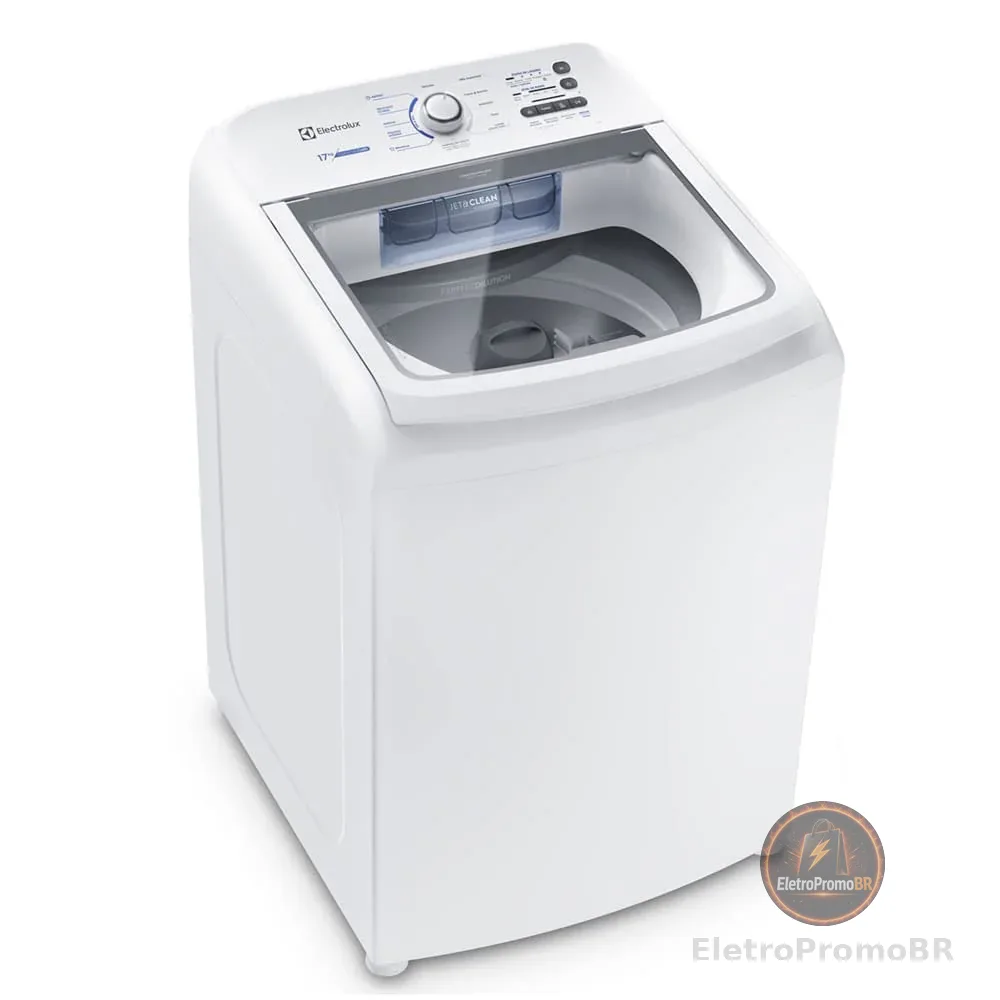 Máquina de Lavar 17kg Electrolux Essential Care com Cesto Inox, Jet&Clean e Ultra Filter (LED17)