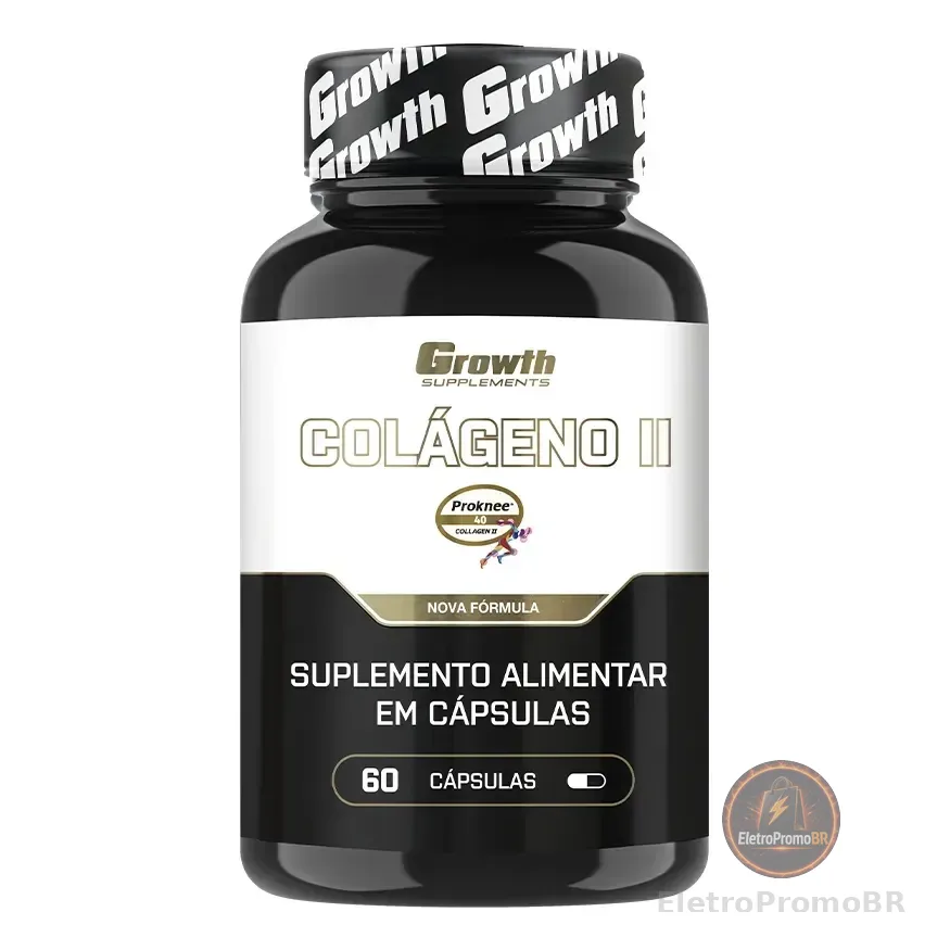Colágeno Tipo 2 60 Cáps. Growth Supplements Sem Sabor