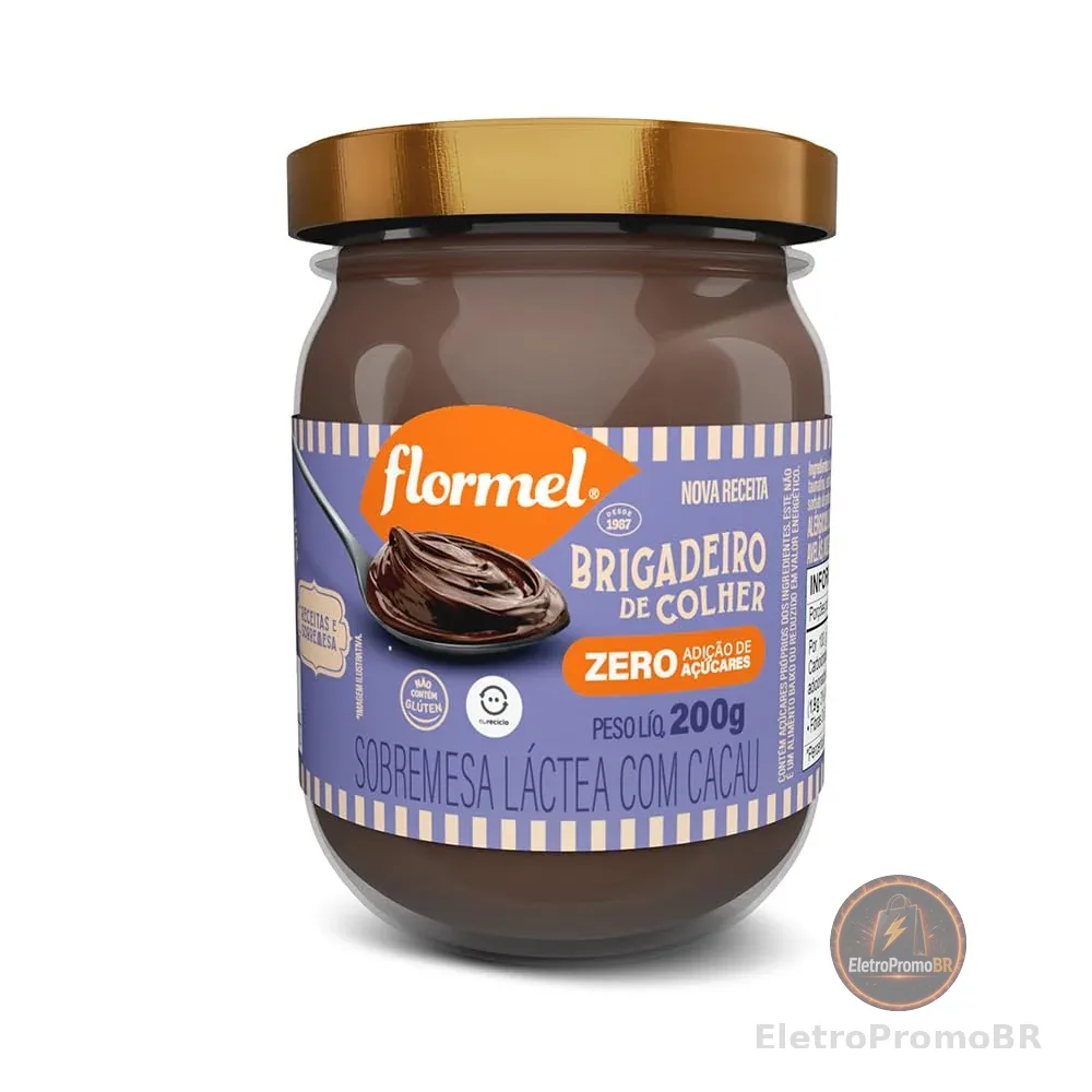 Brigadeiro de Colher FLORMEL Zero Açúcar 200 gramas