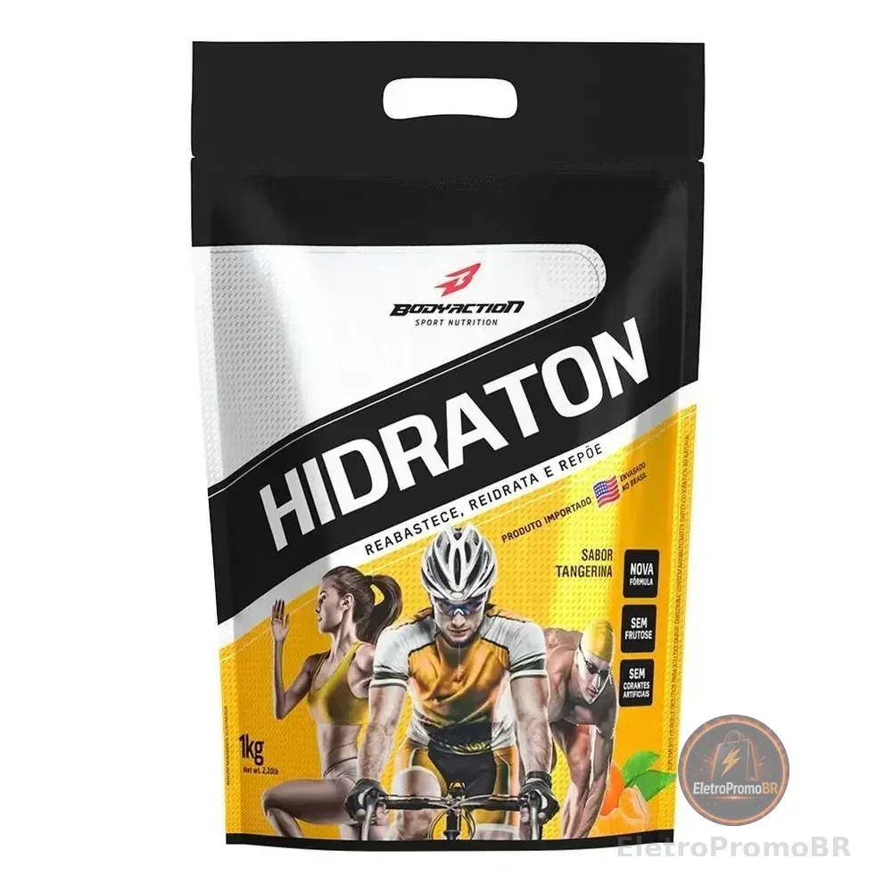 Suplemento Em Pó Bodyaction Hidraton Carboidrato Sabor Tangerina Em Refil De 1000ml