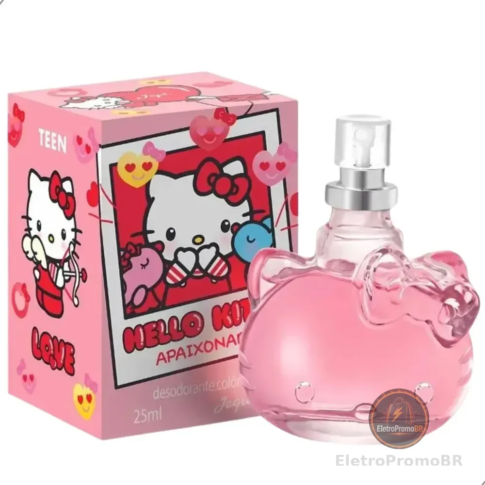 Perfume Desodorante Colônia Feminina Hello Kitty Apaixonada 25ml Jequiti