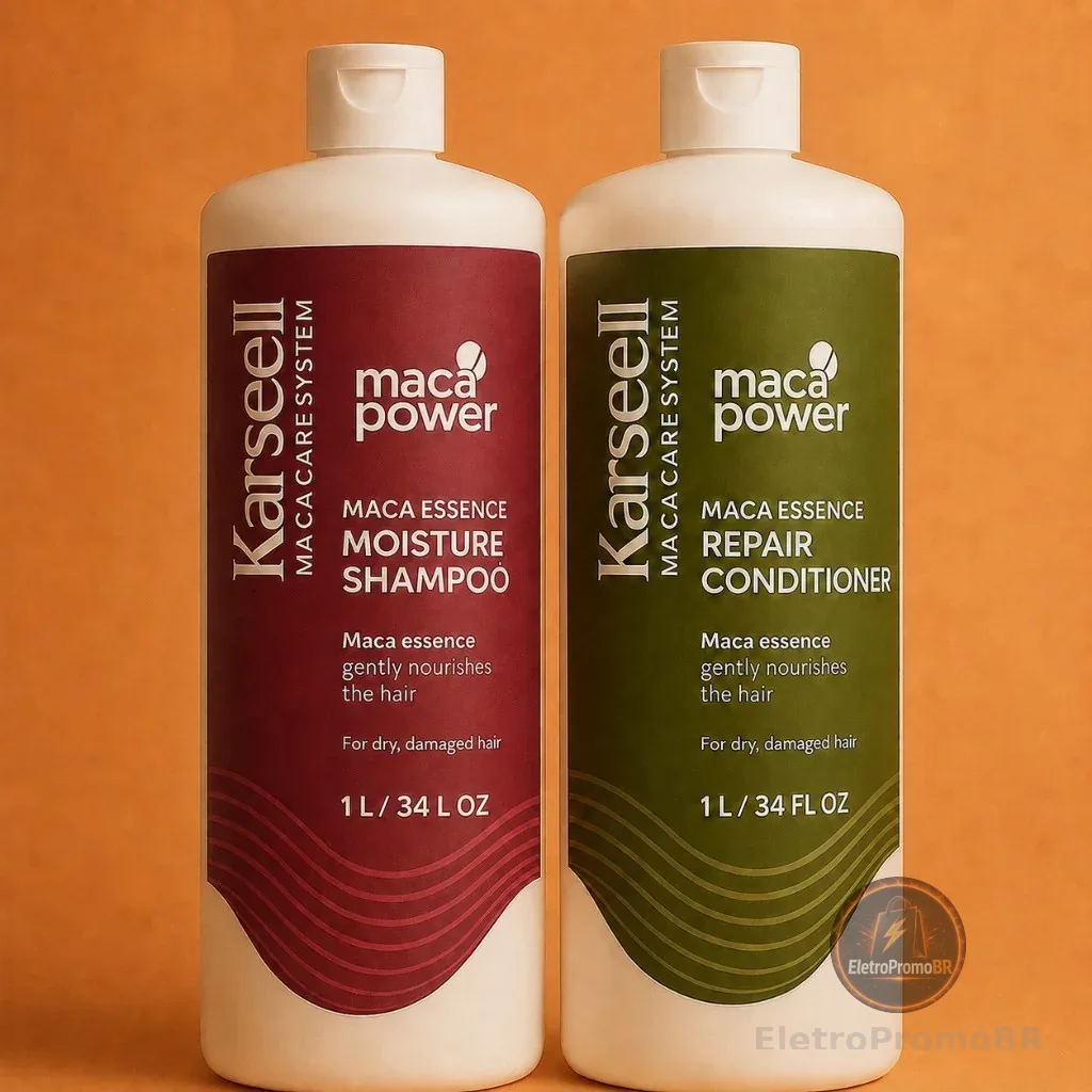 Shampoo Hidratante 1 L, Condicionador 1 L Karseell - Hidratação Profunda Para Cabelos