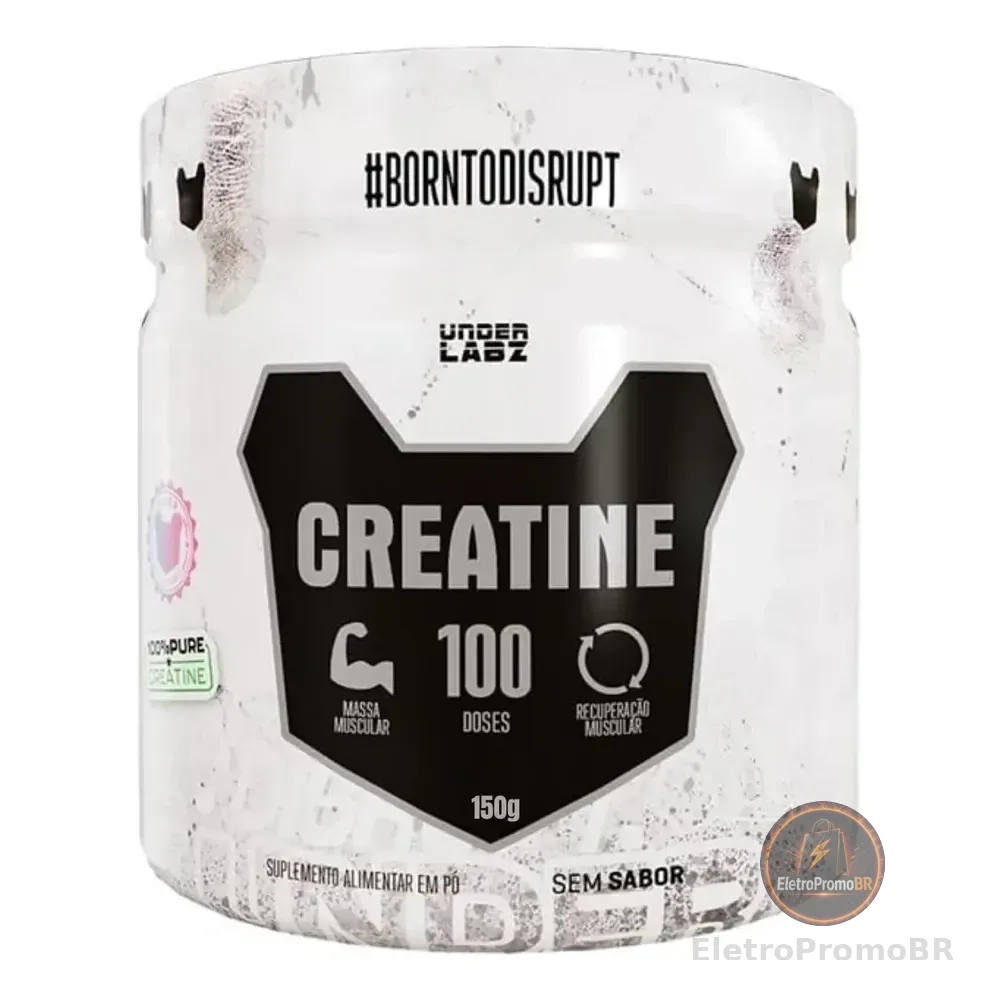Creatina Borntodisrupt Pote Com 150g Under Labz Sem Sabor