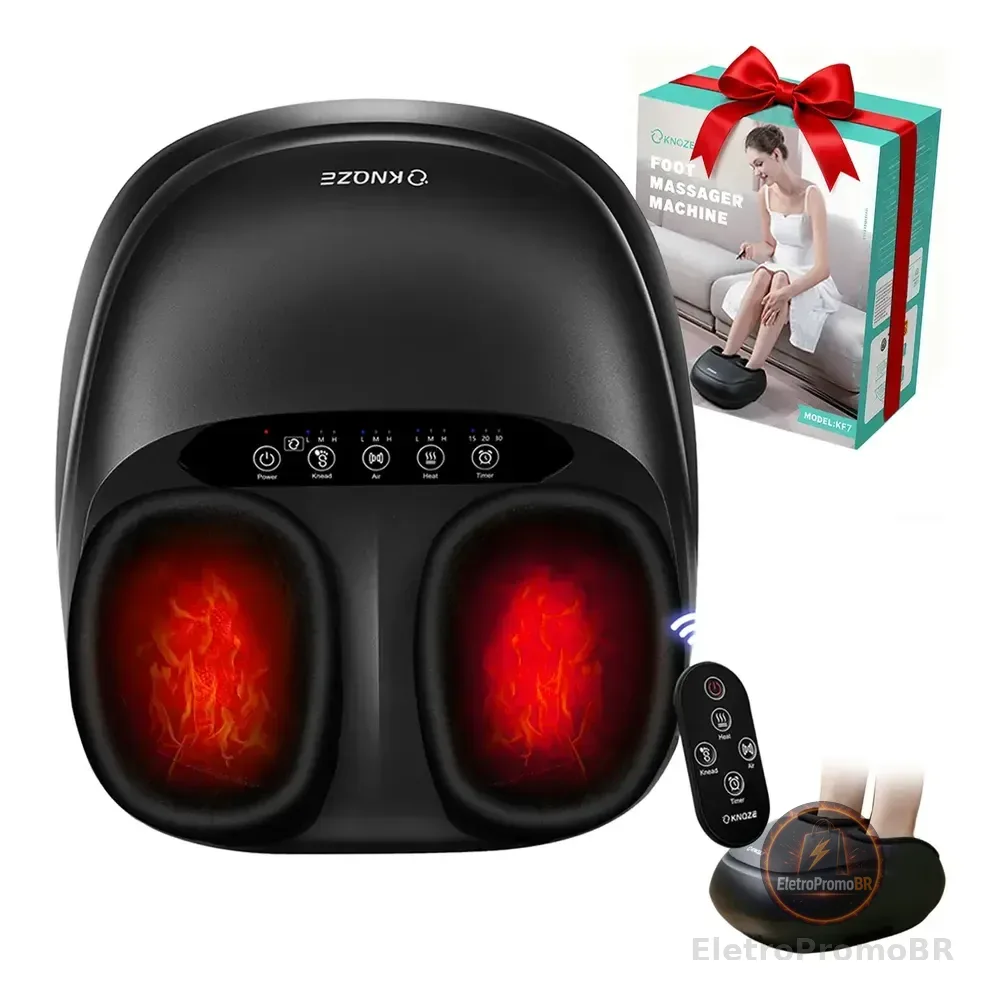 Massageador De Pés Com Controle Remoto E Função  Aquecimento