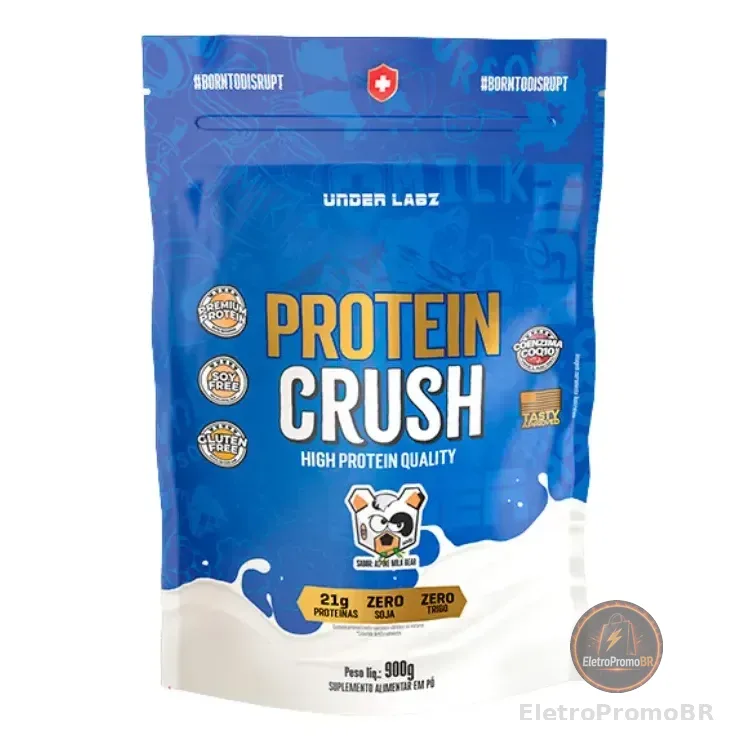 Whey Protein Crush Refil 900g Alpine Milk - Under Labz Sabor Milk Bear Alpine Milkbear