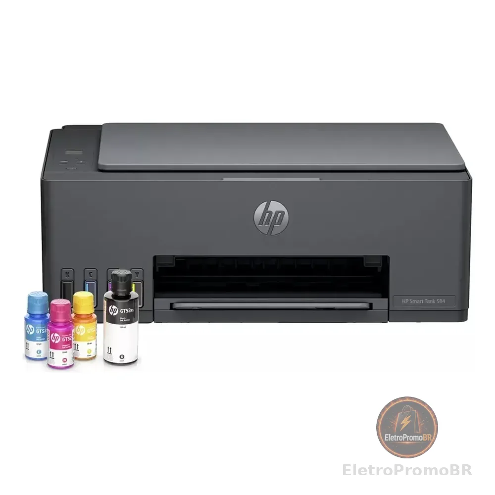 Impressora Multifuncional Hp Smart Tank 584 - Preta Preto 127/220v