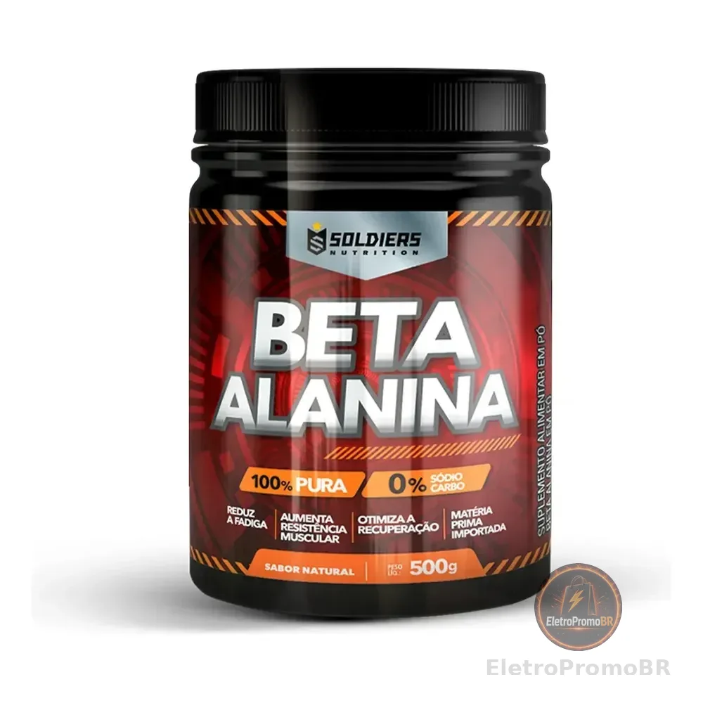 Beta Alanina 500g Suplemento Em Pó - Soldiers Nutrition Natural