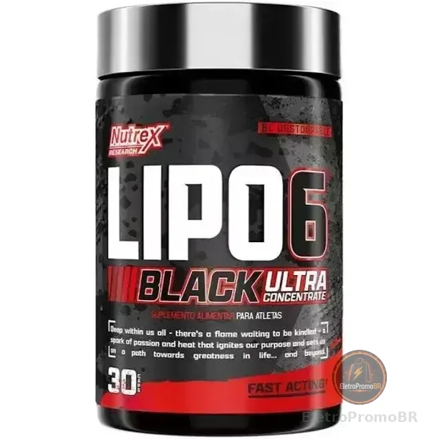 Lipo 6 Black Ultra Concentrado Nutrex - 30 Cápsulas Sem Sabor