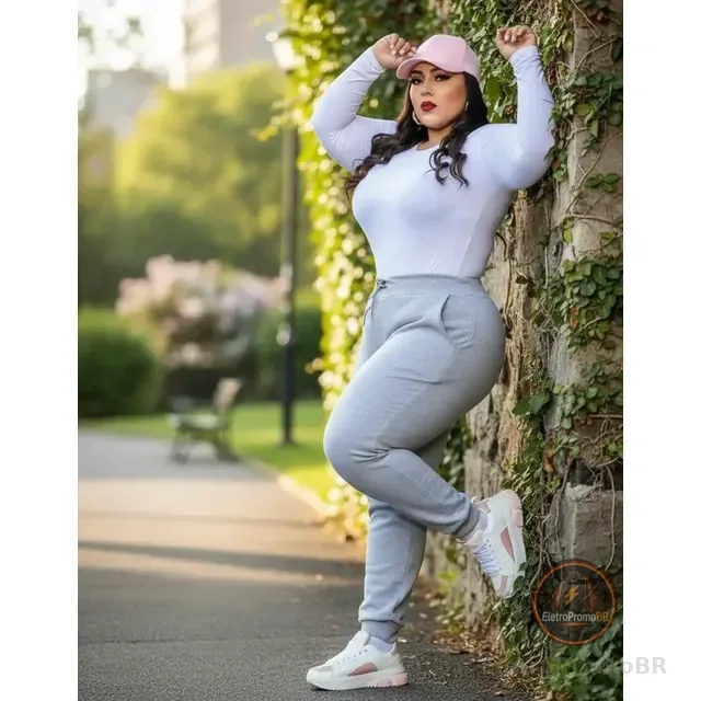 Calça Moletom Feminina Plus Size Tamanho Grande Flanelada