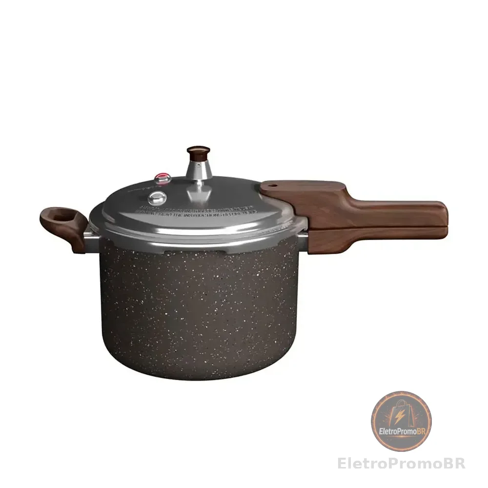 Panela De Pressão Fechamento Externo Presscook Grafito 4,2l - Mimo Style