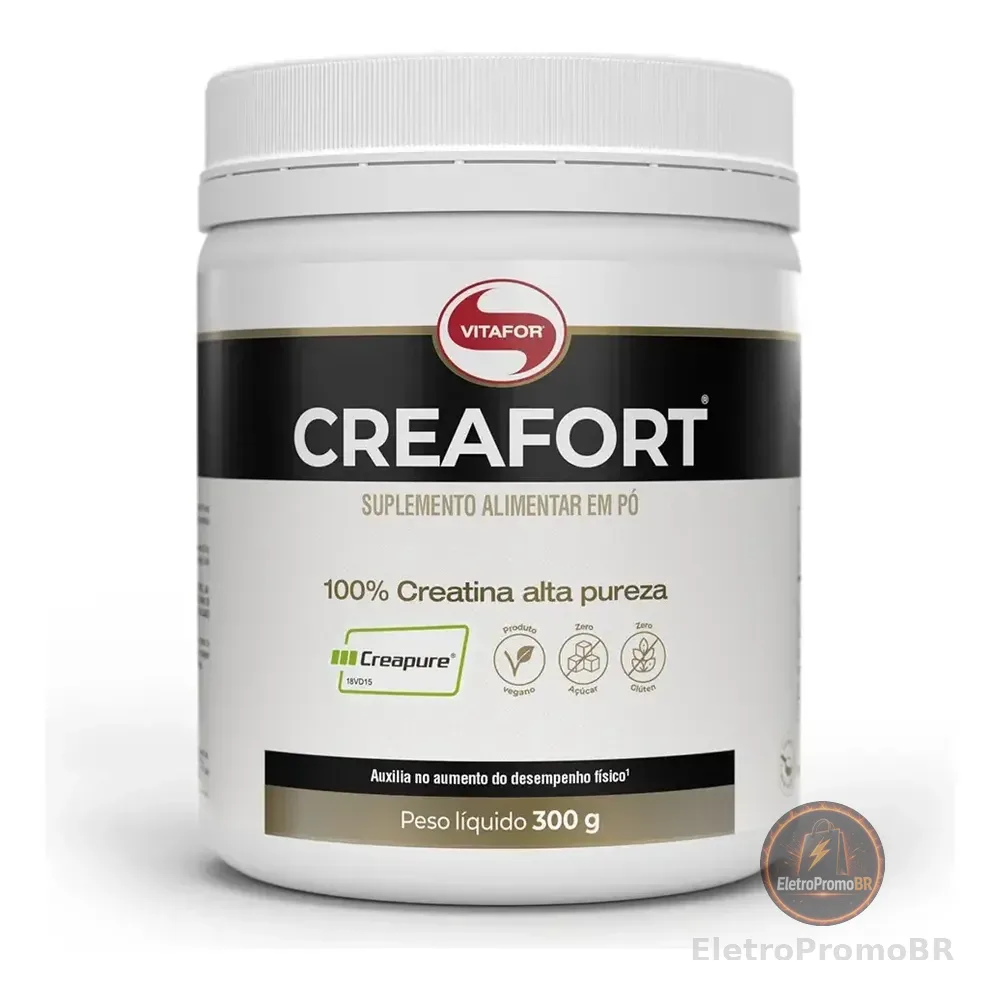 Creatina Monohidratada Creafort Sem Sabor 300g Vitafor