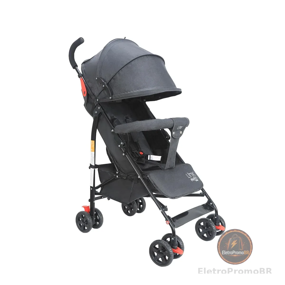 Maxi Baby Carrinho de Bebê Guarda Chuva LINK Até 15kgs (Preto)