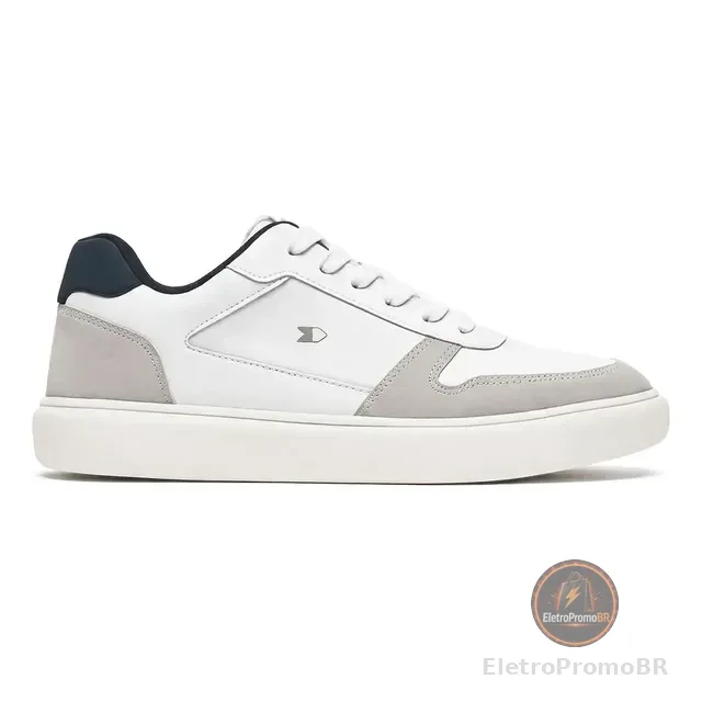 Tênis Sapatenis Masculino Sandrini Evoke Lite Branco Couro