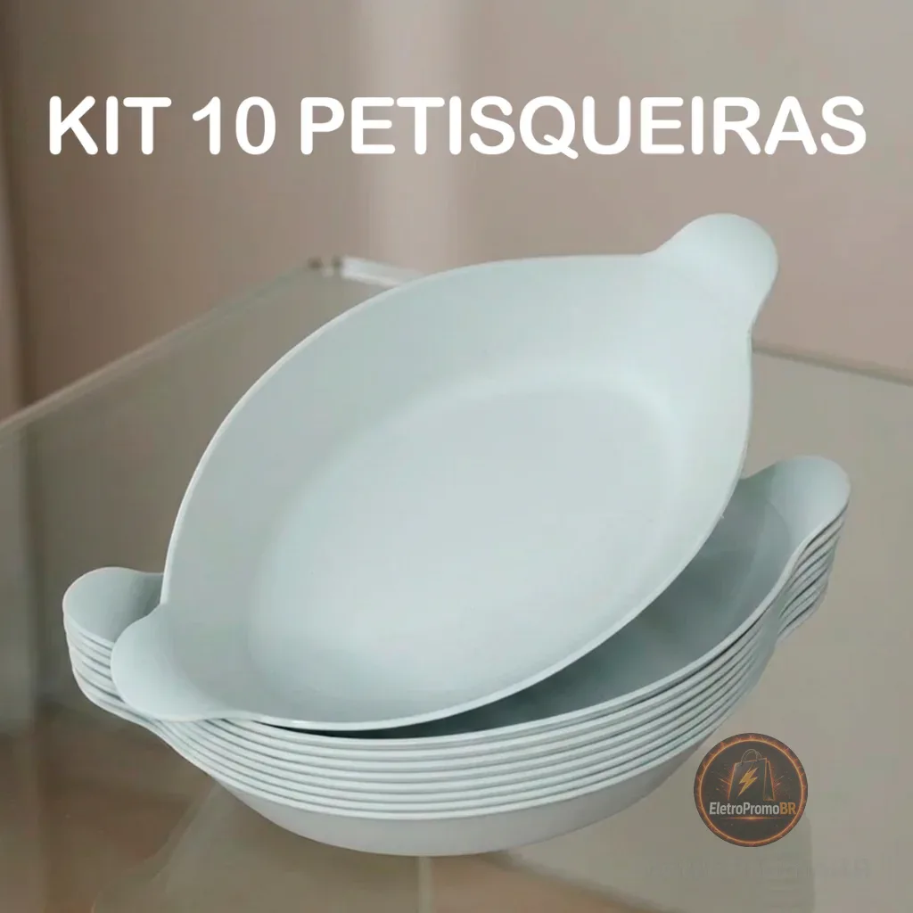 Kit 10 Petisqueira Barquinha Canoa Petiscos Churrasco Festa Frios Para Servir Amendoim Caldo Branca - Kaziva