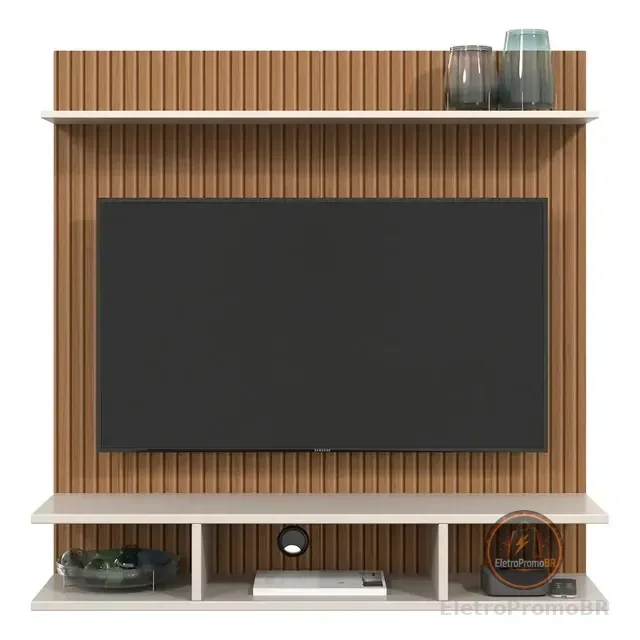 Suporte Painel Onix Para Tv32 Polegadas 90x90 Cm Prateleiras