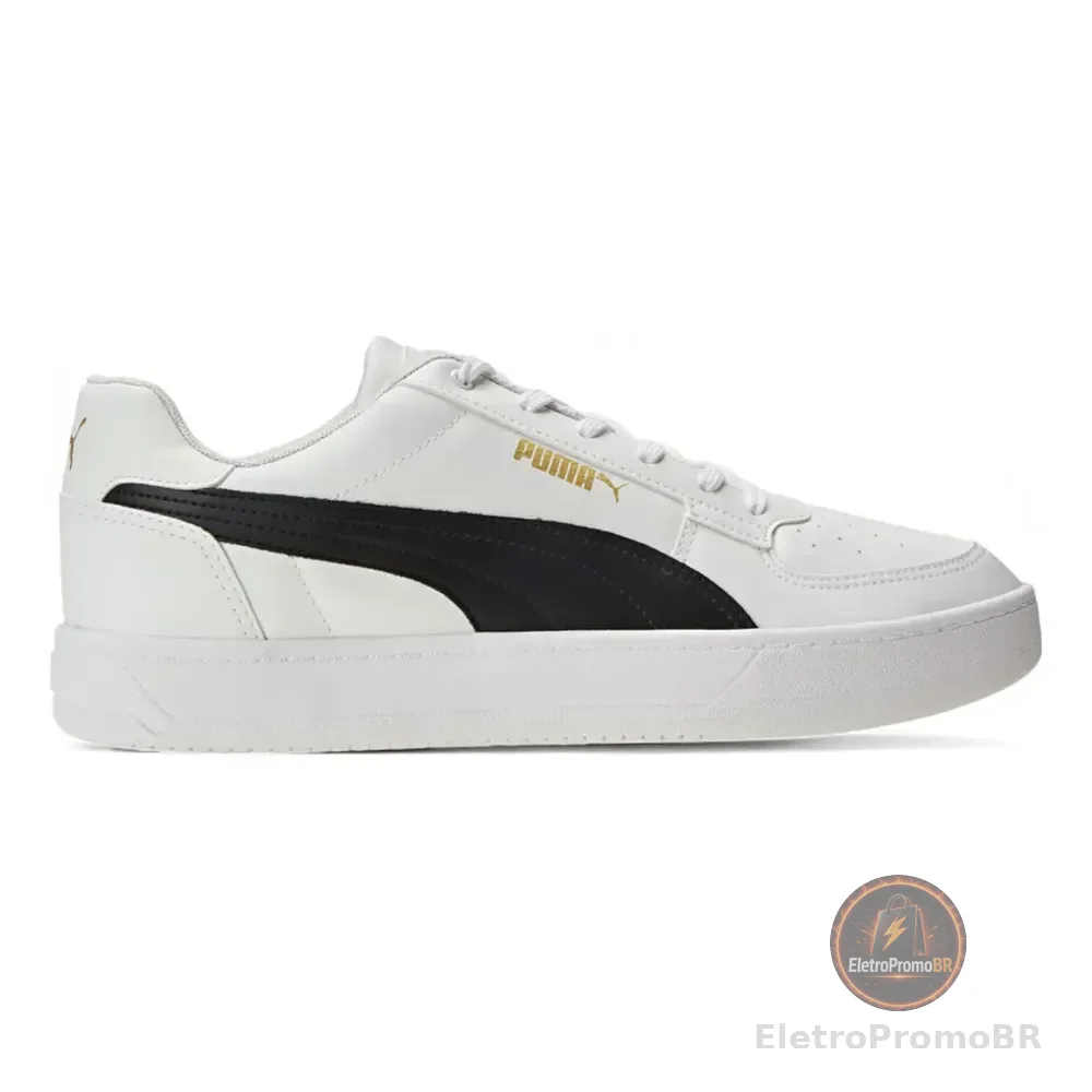 Tênis Masculino Caven 2.0 Puma Branco/preto Liso 42 Br