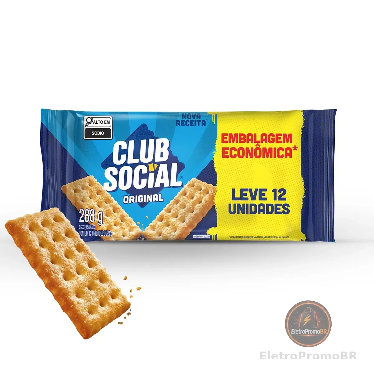 Club Social original - Biscoito regular, embalagem econômica, 288g