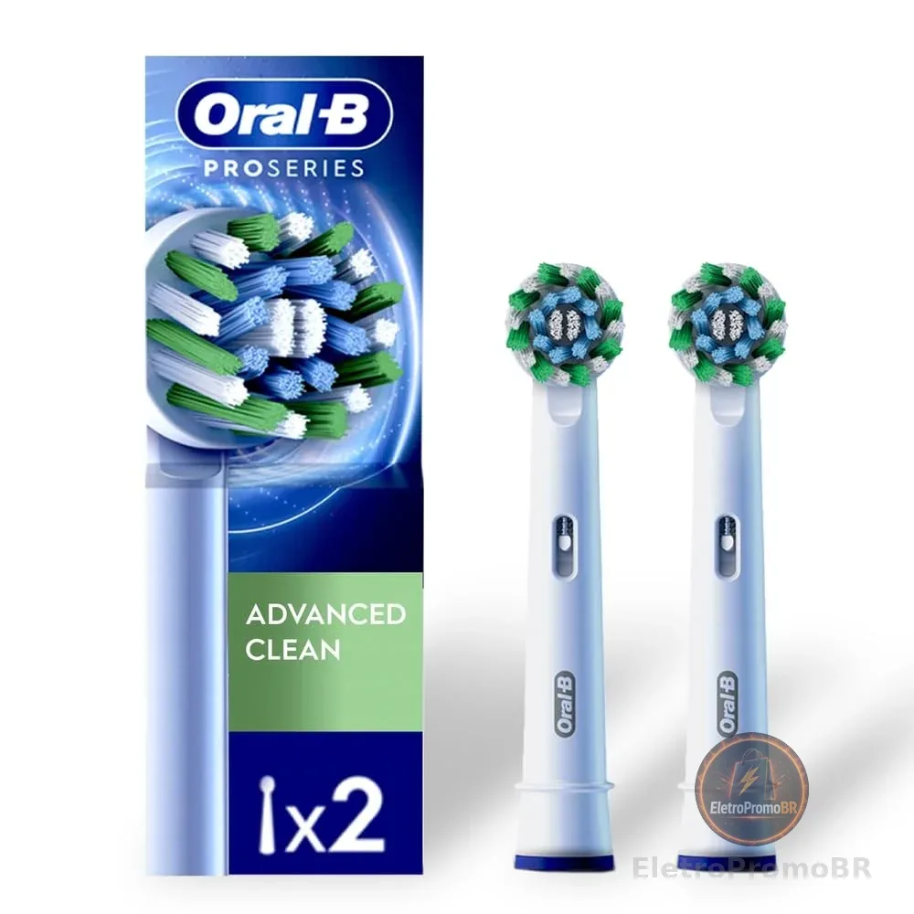 Oral-B Refil para Escova de Dente Elétrica Pro Series Advanced Clean, 2 Unidades