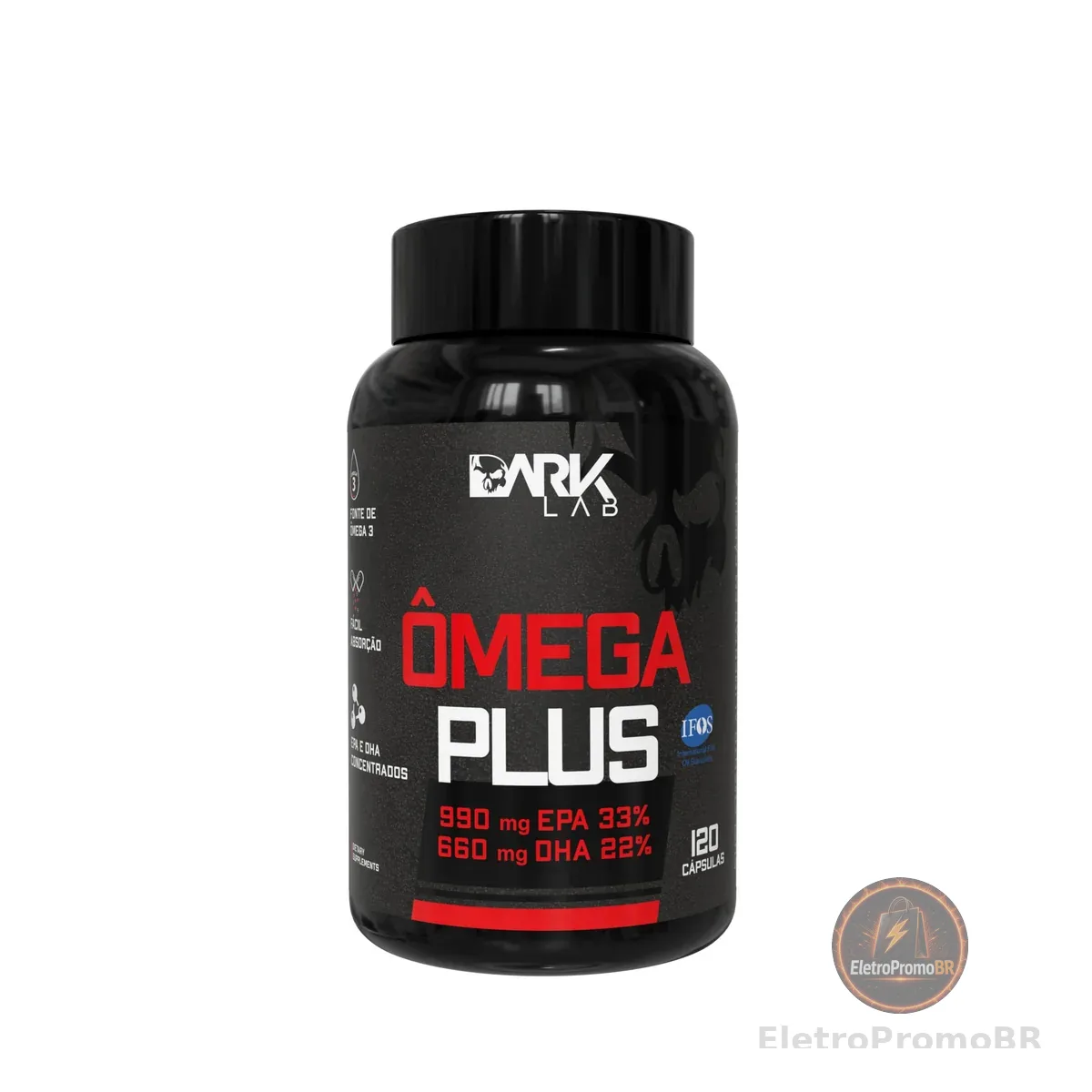 Ômega Plus, Dark Lab, 120 Cápsulas