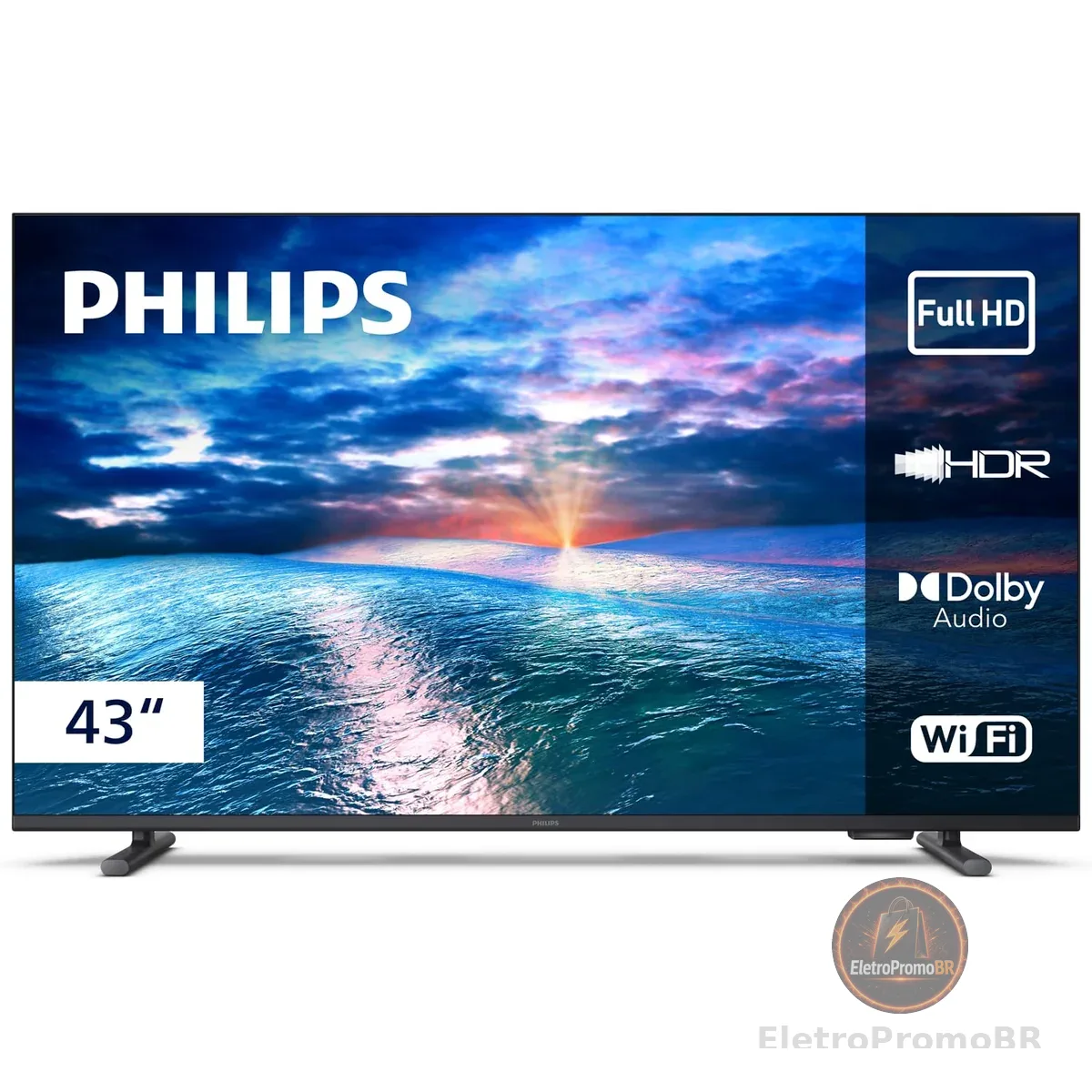PHILIPS, Smart TV, 43" Full HD, 43PFG6910/78, HDR10, HDMI, USB, Dolby Audio, Wi-Fi