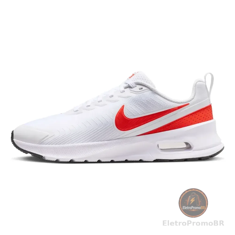 Tênis Nike Air Max Nuaxis Masculino Branco/vermelho 38 Br