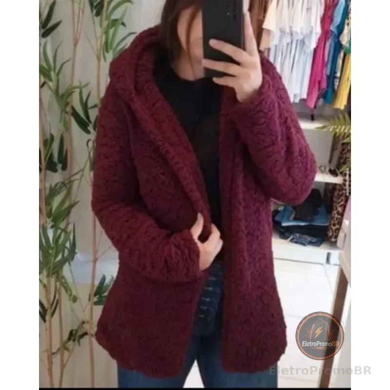 Casaco Teddy Max feminino (FORRADO)