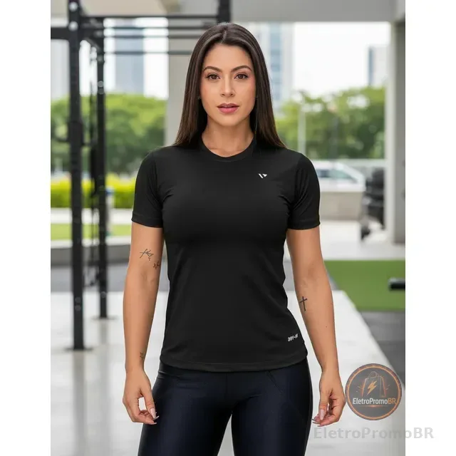 Camiseta Feminina Proteção Uv Academia Treino Caminhada