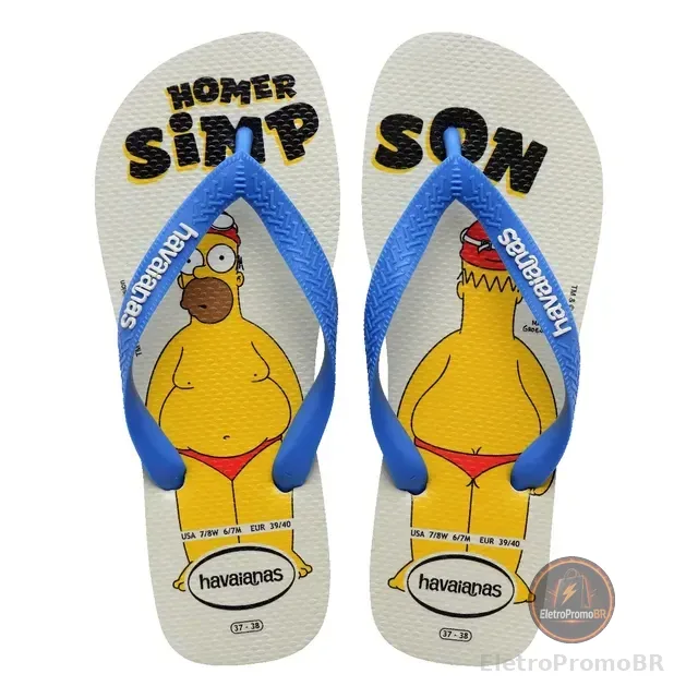 Chinelo Havaianas Top The Simpsons Masculino E Feminino