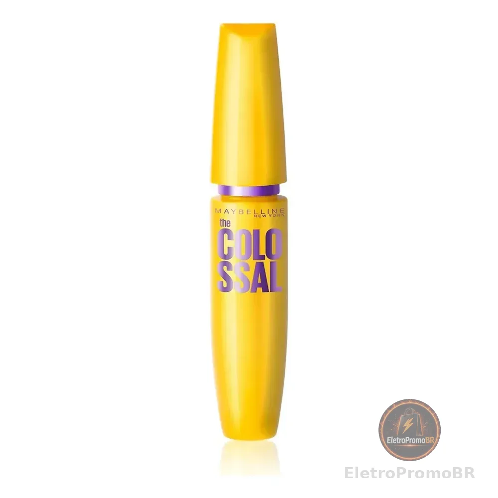 Máscara De Cílios Lavável, Longa Duração, 9x Mais Volume E Definição, Não Empelota, Cor Preto, The Colossal Volum' Express Maybelline Ny, 8ml