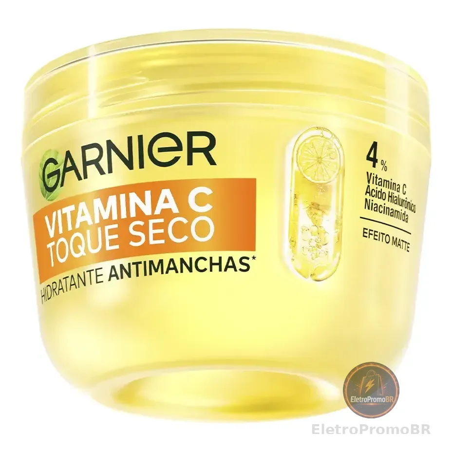Gel Creme Hidratante Facial Antimanchas Toque Seco Com Vitamina C, Controla A Oleosidade E Uniformiza A Pele, Garnier, 85g Mista Dia/noite