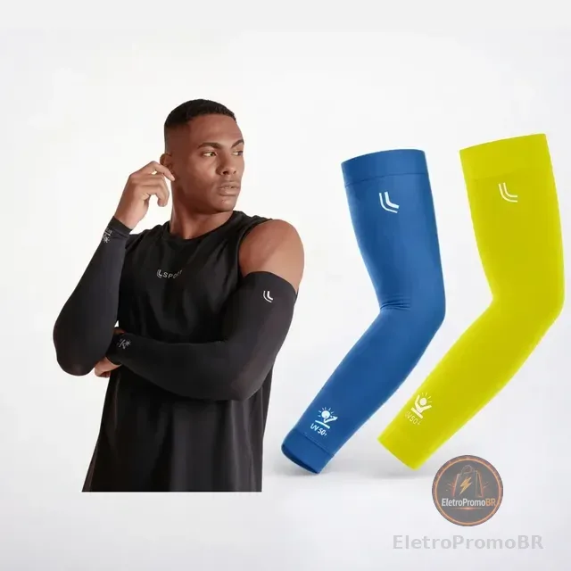Manguito Lupo Proteção Solar Uv50+ Vôlei Ciclismo Motoqueiro