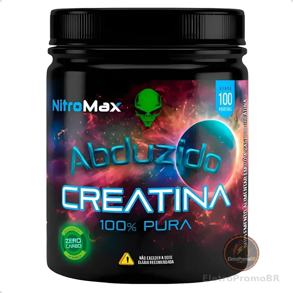Creatina Abduzido 100g - Nitromax 100% Pura Sabor Sem Sabor