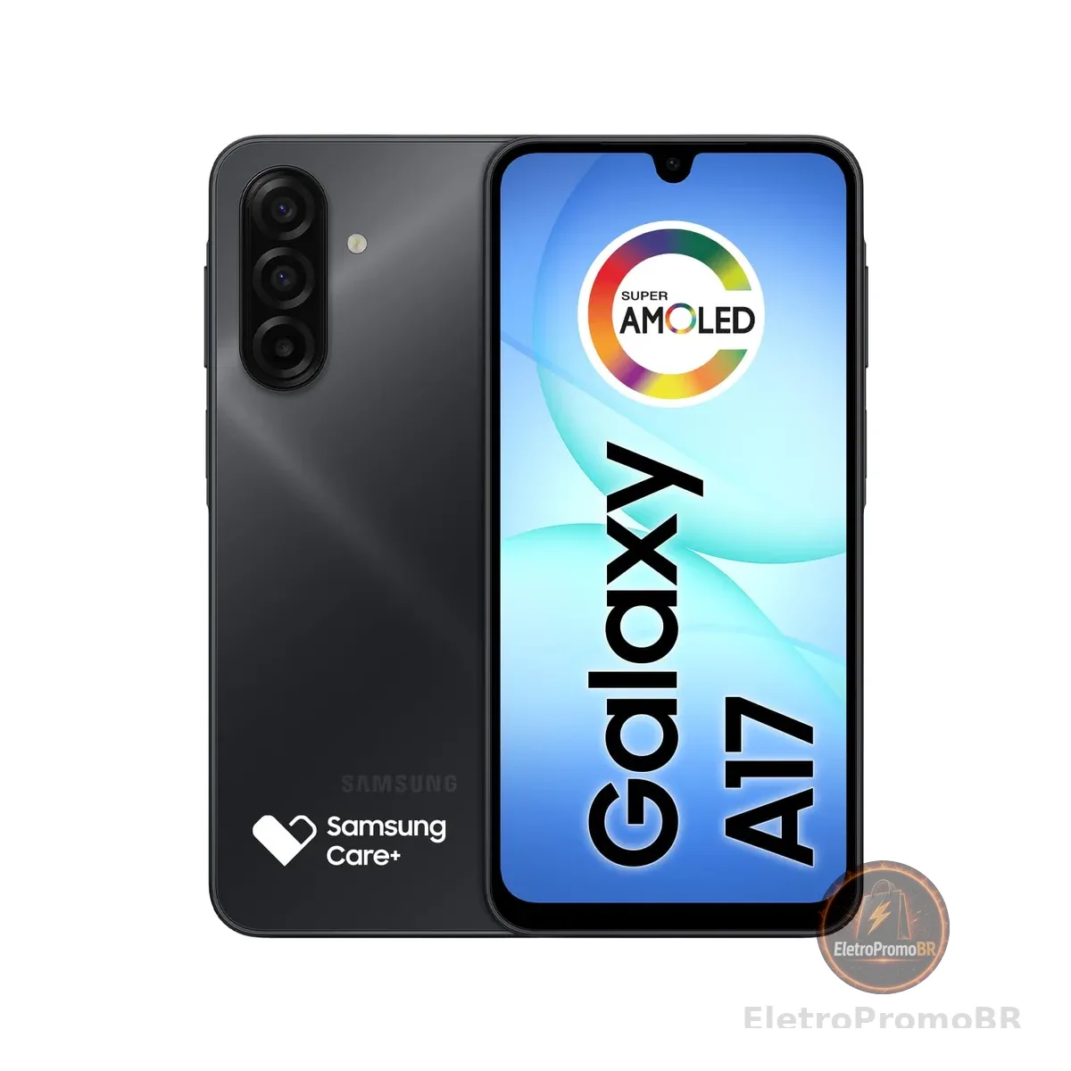 Celular Samsung Galaxy A17, 256GB, 8GB, 50MP Tela 6.7", IP54 - Preto