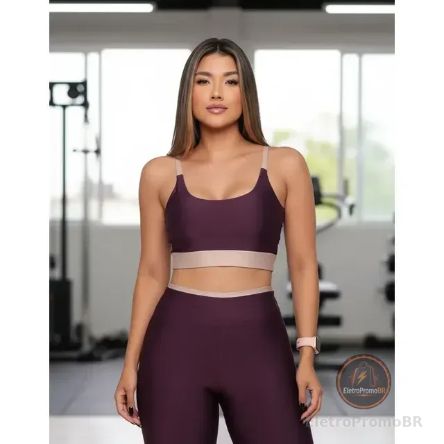 Kit Conjunto Roupa Academia Treino Premium Calça Leg E Top