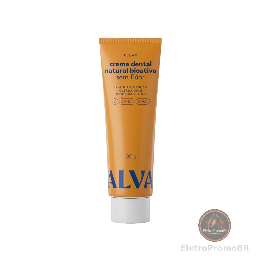 Alva Personal Care Pasta De Dentes Natural Alva Com Bioativo Relax 90G - Limão E Canela