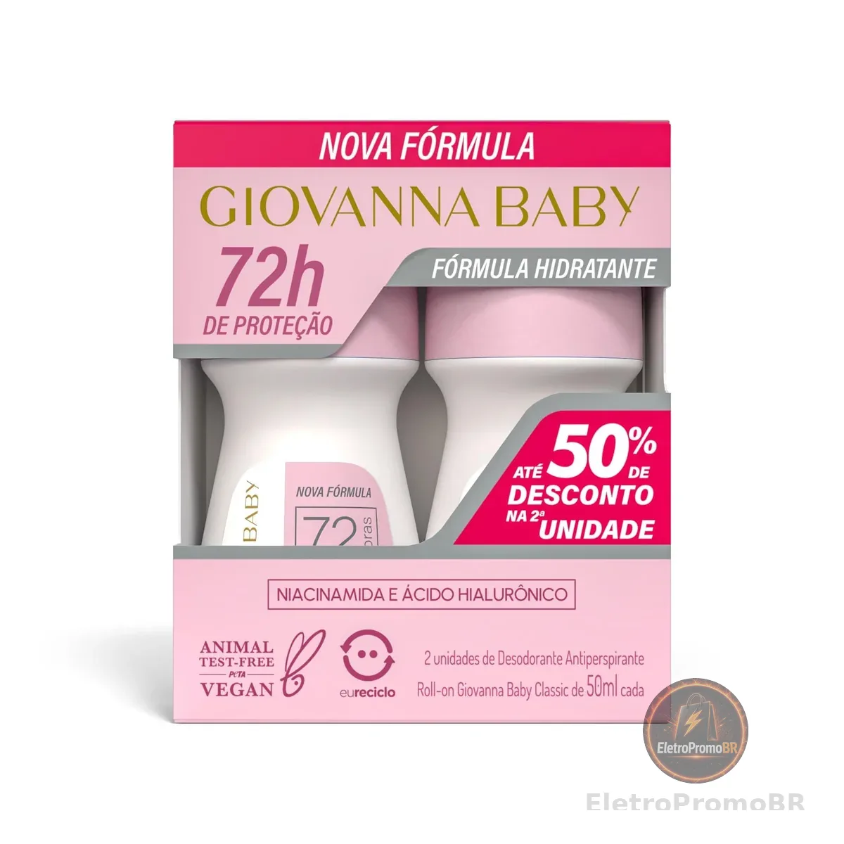 Giovanna Baby - Kit Giovanna Baby Desodorante Roll On Fem C/2 50Ml Classic