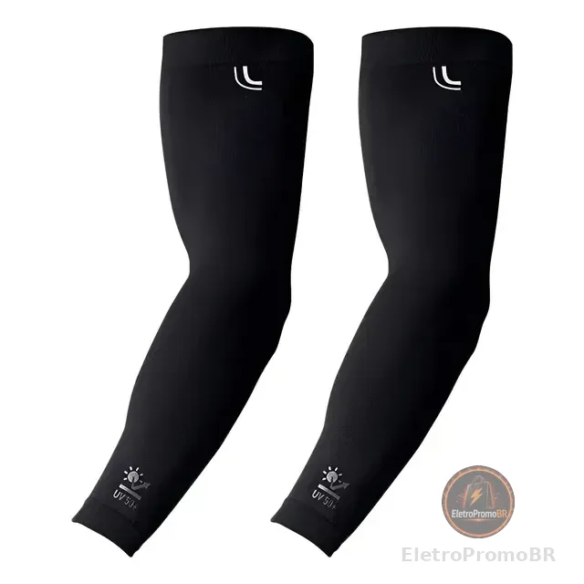 Manguito Lupo Proteção Solar Uv50+ Vôlei Ciclismo Motoqueiro