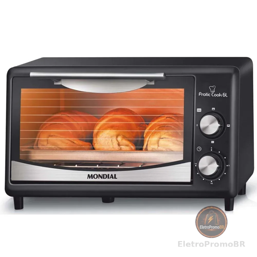 Forno Eltrico Pratic Cook 6 Litros com Timer FR-09 Mondial
