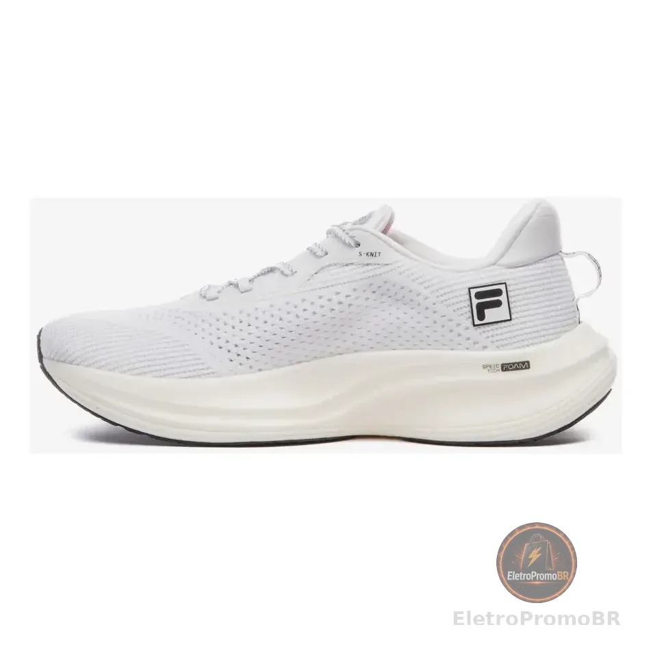 Tenis Fila Racer Speedzone Masculino. Branco/preto/cinza Lisa 40 Br