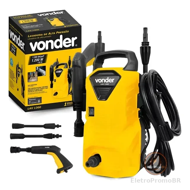 Lavadora De Alta Pressão Lav1300 Libras Vonder 1.300lbf