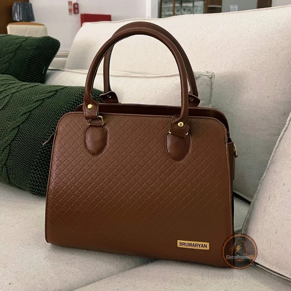 Bolsa Feminina Media Elegante de Mão e Alça Transversal Bolsa Femenina Tiracolo