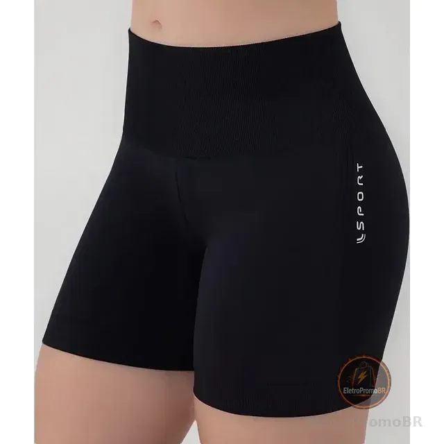 Shorts Legging Feminino Academia Sem Costura Original Lupo