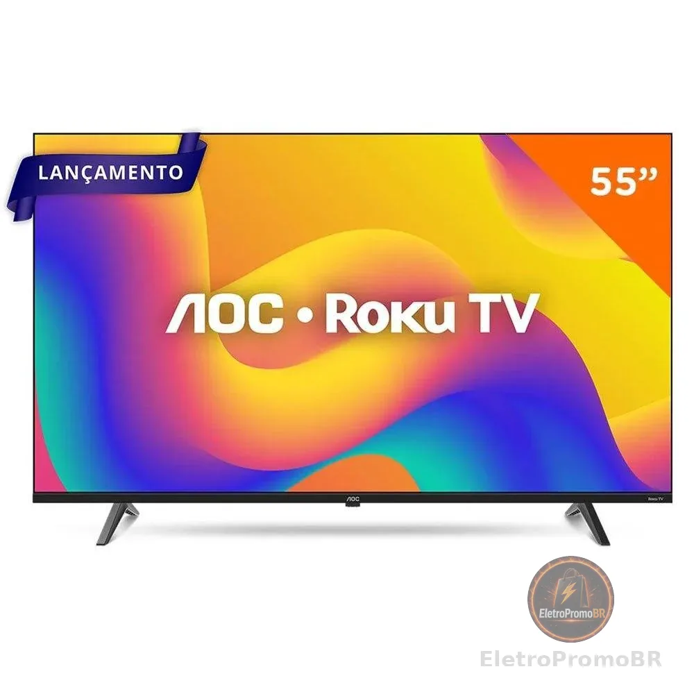 Smart TV 55 Polegadas AOC Roku TV LED 4K - Série 7045