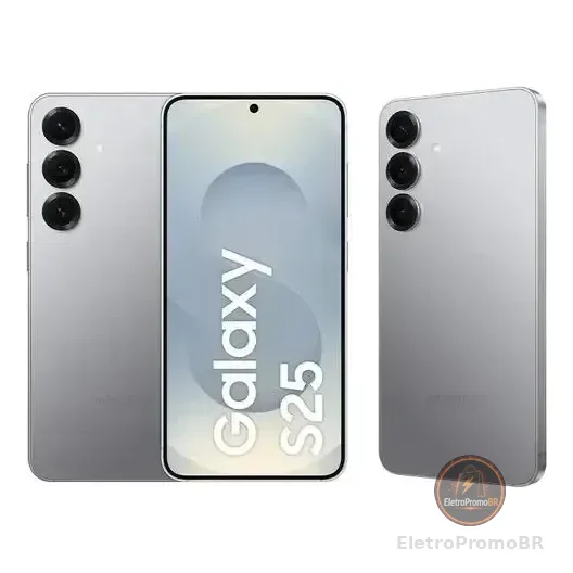 Samsung Galaxy S25 5g, 256gb, 12gb, Câmera Tripla - Prata Prateado